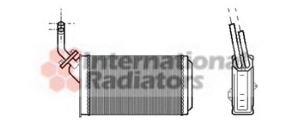 09006056 Van Wezel Радіатор пічки