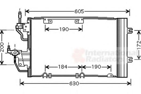 37005454 Van Wezel Радіатор кондиціонера