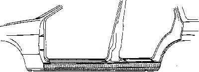 1340104 Van Wezel Поріг для Nissan Bluebird