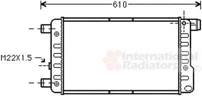 17002115 Van Wezel Радіатор охолодження двигуна