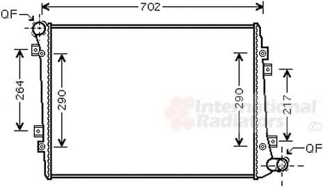 58002224 Van Wezel Радиатор охлаждения двигателя