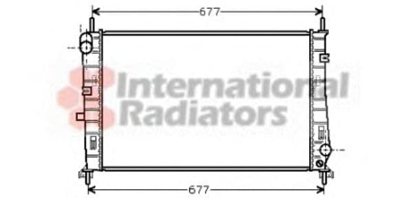 18002165 Van Wezel Радіатор охолодження двигуна для Ford Mondeo