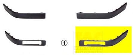 0322583 Van Wezel Облицовка бампера для Audi 80