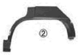 3730143 Van Wezel Крило заднє для Opel Kadett