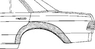 3006147 Van Wezel Крило заднє для Mercedes S-Class