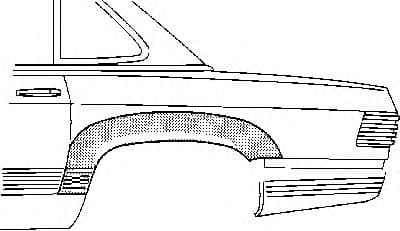 3008146 Van Wezel Крило заднє для Mercedes SL-Class