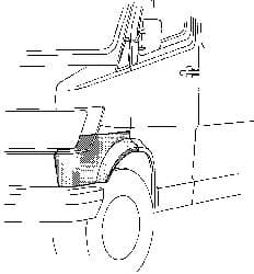 3070158 Van Wezel Крыло переднее для Mercedes T1