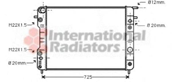 37002193 Van Wezel Радиатор охлаждения двигателя для Opel Omega