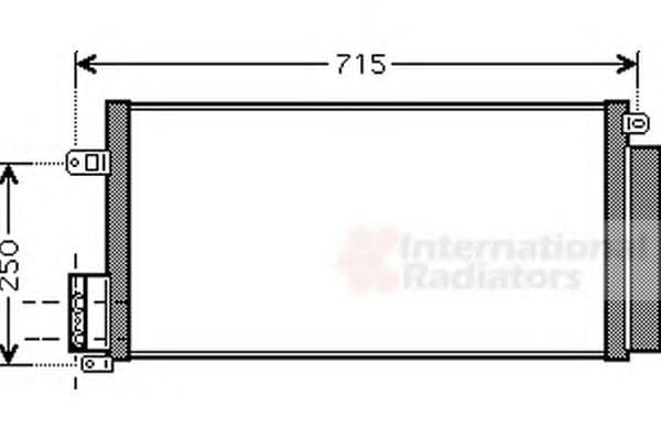 17005310 Van Wezel Радиатор кондиционера