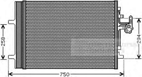 59005161 Van Wezel Радіатор кондиціонера