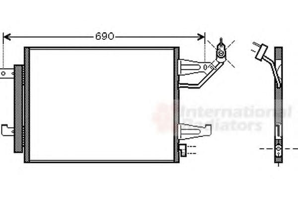 32005177 Van Wezel Радіатор кондиціонера