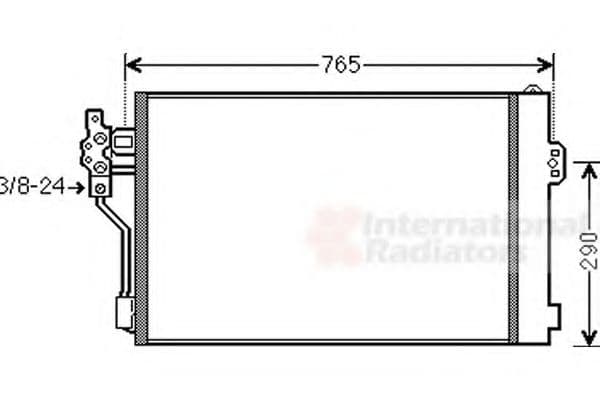 30005484 Van Wezel Радіатор кондиціонера