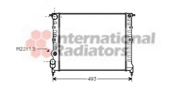 43002118 Van Wezel Радіатор охолодження двигуна