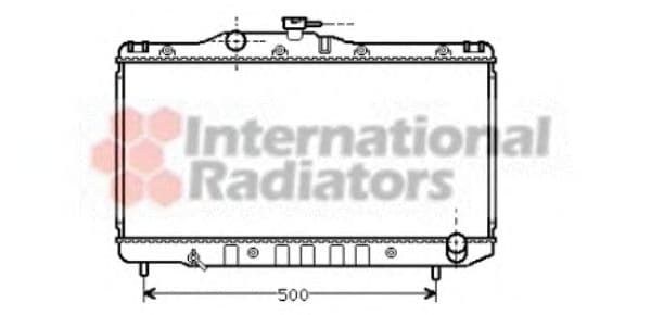 53002099 Van Wezel Радіатор охолодження двигуна для Toyota Celica