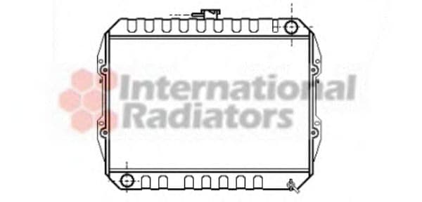 58002090 Van Wezel Радіатор охолодження двигуна для Volkswagen Taro