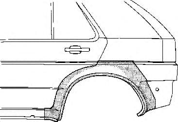 5880147 Van Wezel Крыло заднее