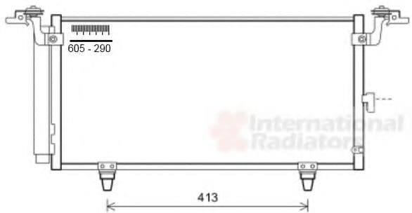 51005084 Van Wezel Радиатор кондиционера