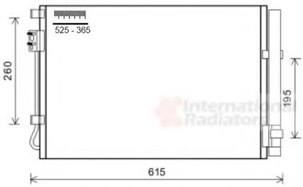 82005269 Van Wezel Радиатор кондиционера