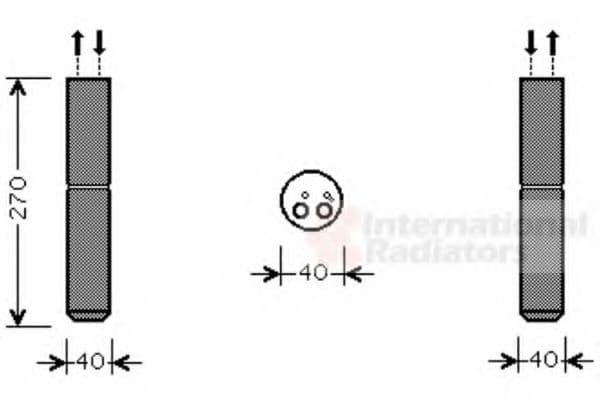 4300D493 Van Wezel Осушувач кондиціонера