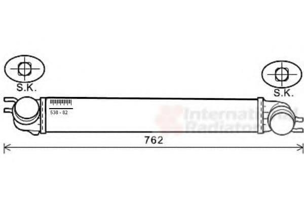 06004425 Van Wezel Интеркулер
