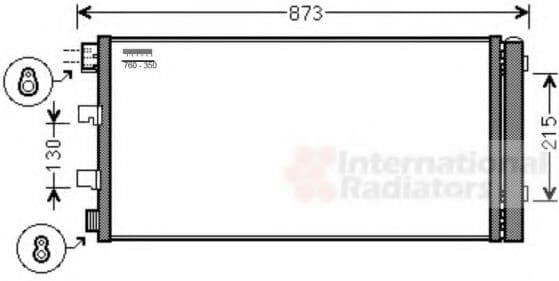 43005475 Van Wezel Радиатор кондиционера
