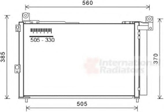 18005486 Van Wezel Радіатор кондиціонера