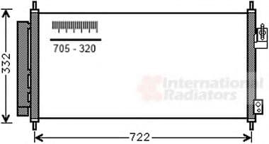 25005248 Van Wezel Радіатор кондиціонера для Honda Jazz