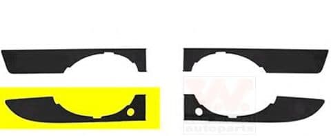 0326596 Van Wezel Рамка протитуманної фари для Audi A4