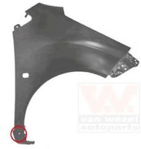 0808656 Van Wezel Крило переднє для Chevrolet Spark