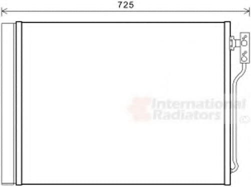 06005435 Van Wezel Радіатор кондиціонера для BMW 5 Series