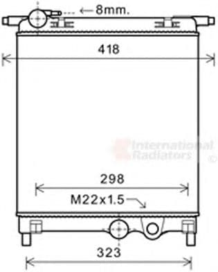 58002325 Van Wezel Радіатор охолодження двигуна