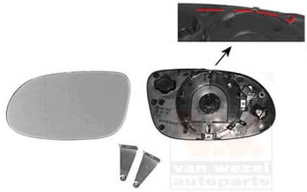 3014837 Van Wezel Скло зовнішнього дзеркала