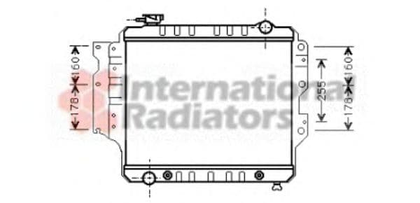 21002023 Van Wezel Радіатор охолодження двигуна для Jeep Wrangler