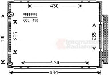 53005574 Van Wezel Радіатор кондиціонера для Lexus RX