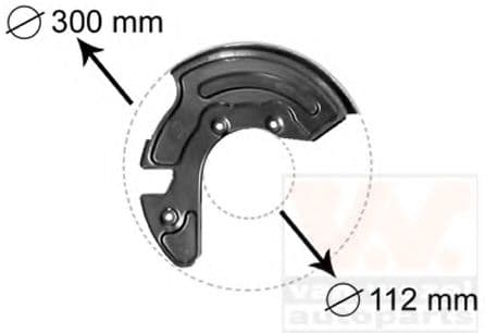 0323371 Van Wezel Кожух тормозного диска