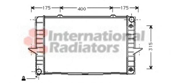 59002092 Van Wezel Радиатор охлаждения двигателя