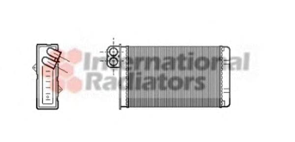 40006233 Van Wezel Радиатор печки для Peugeot 607