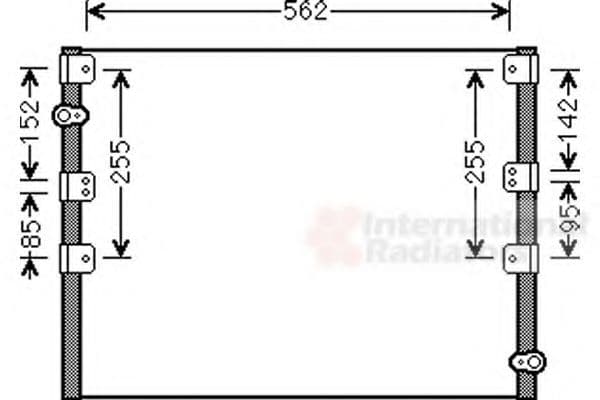 53005278 Van Wezel Радіатор кондиціонера для Toyota Land Cruiser