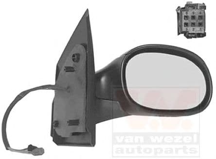 0917806 Van Wezel Зовнішнє дзеркало для Citroen C2