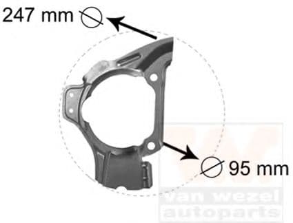 1754372 Van Wezel Кожух гальмівного диску