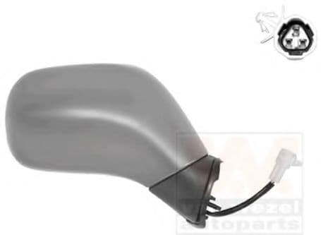 3701816 Van Wezel Зовнішнє дзеркало для Opel Agila