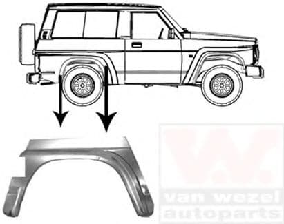 3362146 Van Wezel Крыло заднее для Nissan Patrol