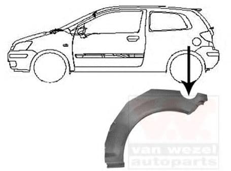 8251145 Van Wezel Крило заднє для Hyundai Getz
