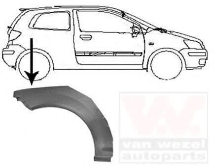 8251146 Van Wezel Крило заднє для Hyundai Getz