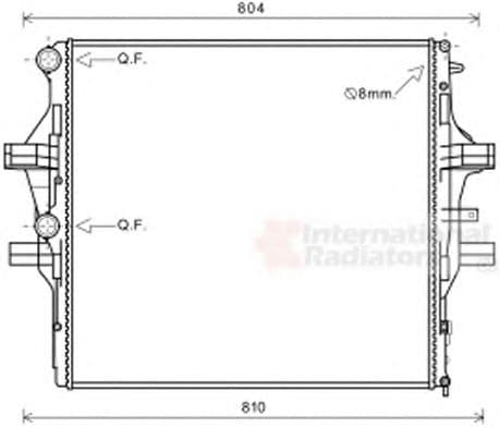 28002125 Van Wezel Радіатор охолодження двигуна