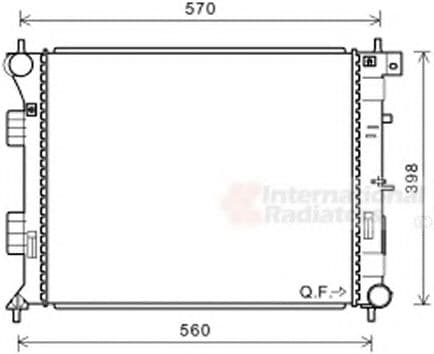 82002338 Van Wezel Радиатор охлаждения двигателя