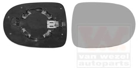 4372838 Van Wezel Скло зовнішнього дзеркала для Renault Twingo