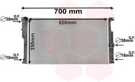 06002447 Van Wezel Радіатор охолодження двигуна