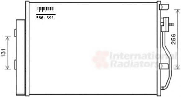 08005048 Van Wezel Радіатор кондиціонера