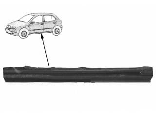 7625103 Van Wezel Поріг для Skoda Fabia